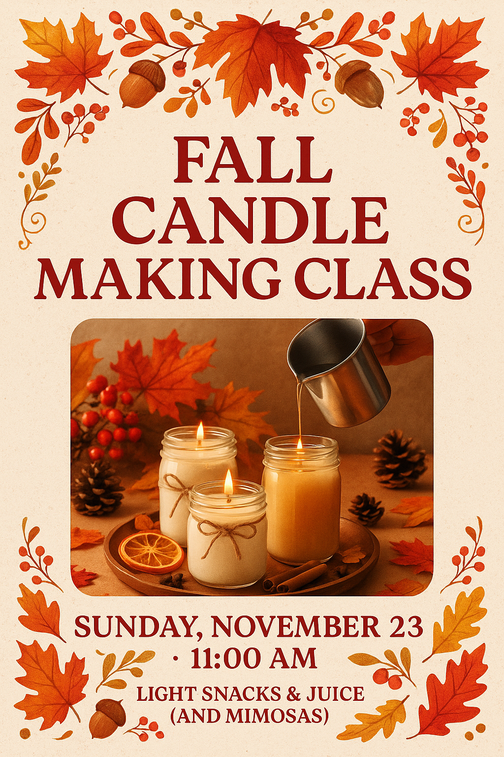 November 23- Candle Class